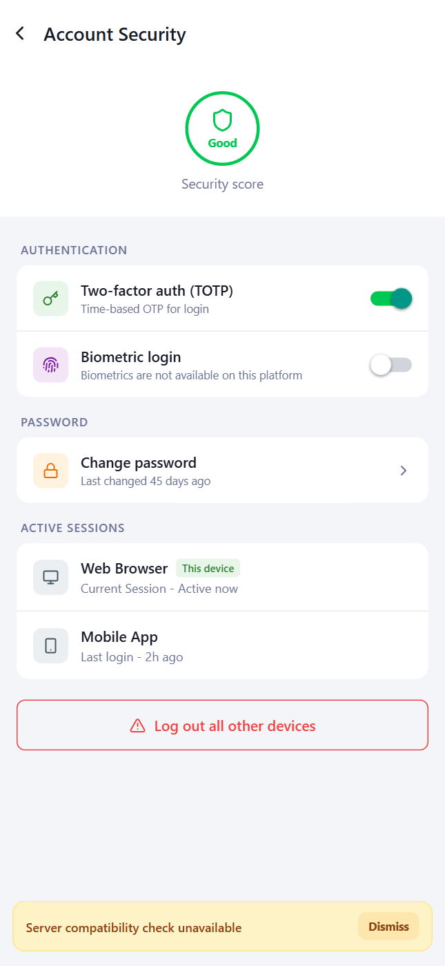 Identity and sessions are explicit